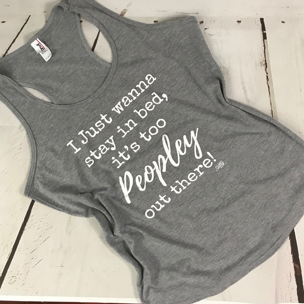 L💥SALE💥TOO PEOPLEY OUT THERE TankNWOT - Picture 2 of 3